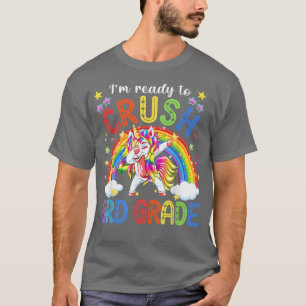 Zurück zur Schule Unicorn bin ich bereit, den 3. G T-Shirt