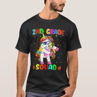 Zurück zur Schule Unicorn Dabbing Kinder zweite Kl T-Shirt
