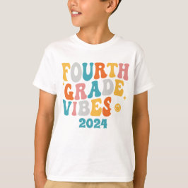 Zurück zur Schule Vibes der vierten Klasse T-Shirt