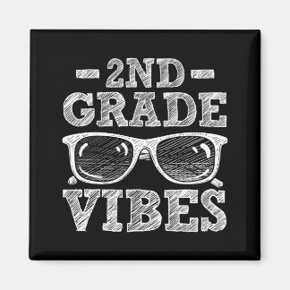 Zurück zur Schule Vibes der zweiten Klasse Magnet