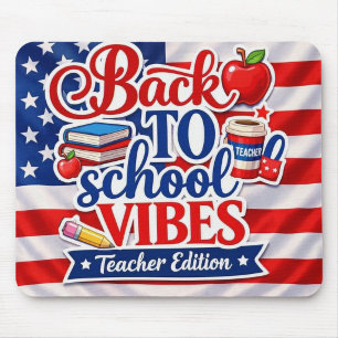 Zurück zur Schule Vibes – Lehrer Edition Mauspad