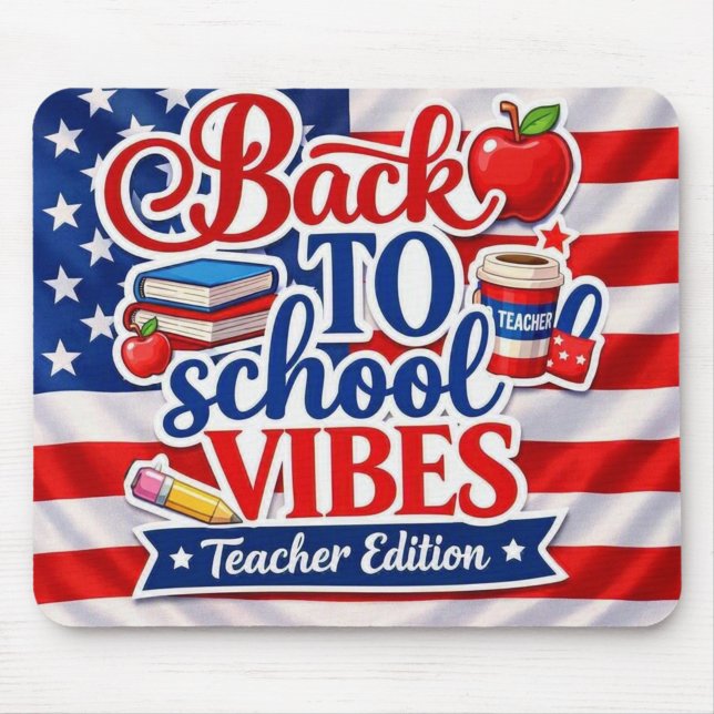 Zurück zur Schule Vibes – Lehrer Edition Mauspad (Start the school year in style! 📚)