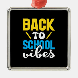 Zurück zur Schule Vibes Ornament Aus Metall