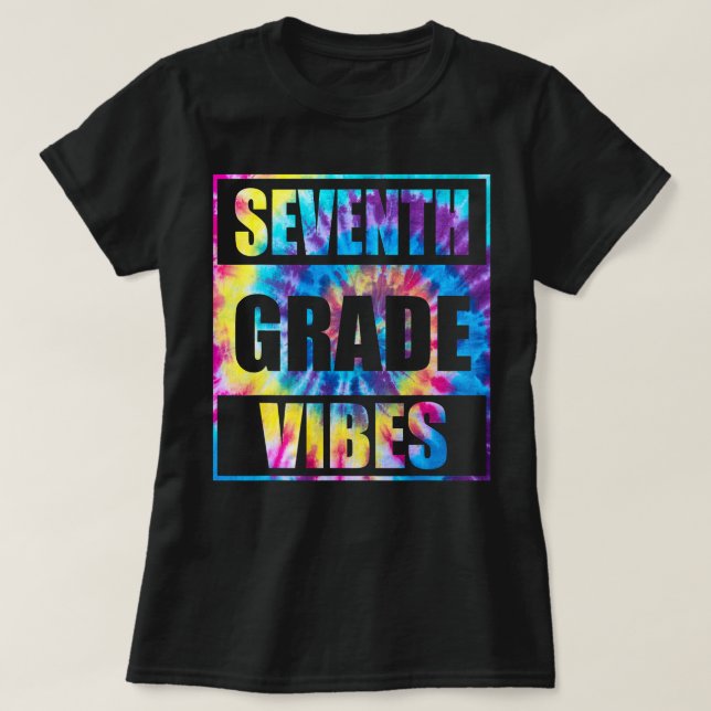 Zurück zur Schule Vibes Shirt der 7. Klasse, erste (Design vorne)
