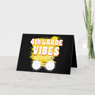 Zurück zur Schule Vibes Shirt erster Tag Kind Dankeskarte