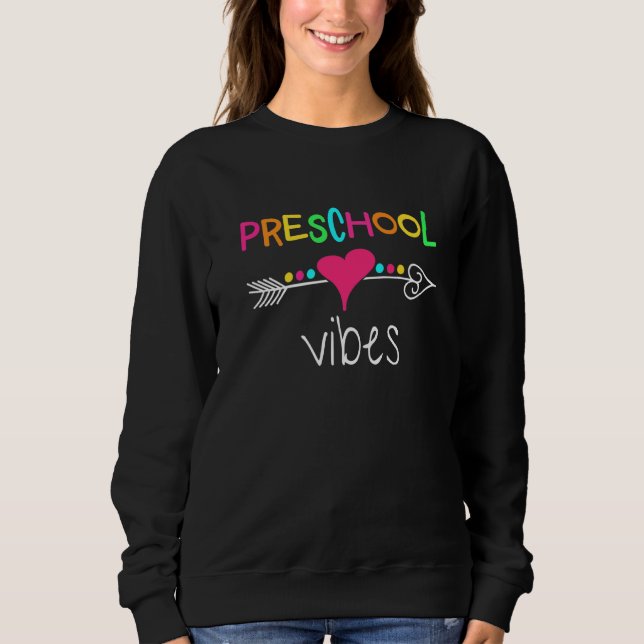 Zurück zur Schule Vibes Squad Team First Da Sweatshirt (Vorderseite)