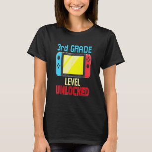 Zurück zur Schule Video Gamer 3. Stufe Unlocke T-Shirt