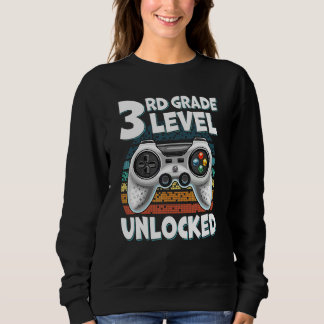 Zurück zur Schule Videospieler 3. Klasse freigesch Sweatshirt