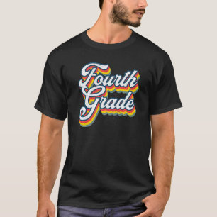 Zurück zur Schule Vierte Klasse Vintage 4. Klasse T-Shirt