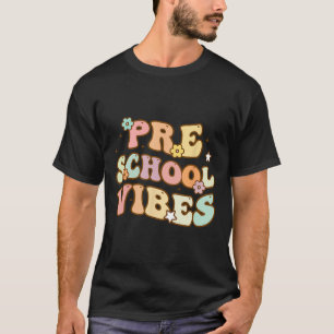 Zurück zur Schule Vorschul-Vibes Retro Schüler Leh T-Shirt