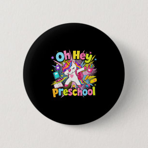 Zurück zur Schule Vorschule Einhorn Lehrer Schüler Button