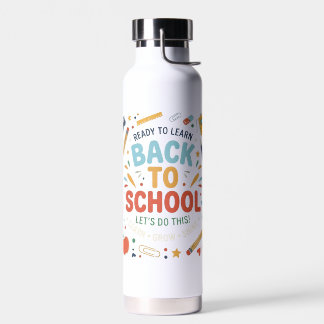 Zurück zur Schule Wasserflasche für Kinder & Schül Trinkflasche