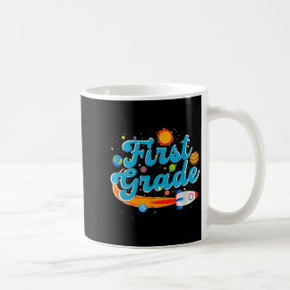 Zurück zur Schule Weltraum Lehrer Erste Klasse Kaffeetasse