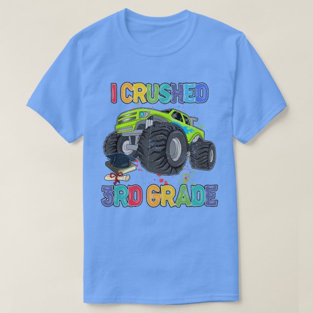 Zurück zur Schule Witzmonster Truck I zerbrach rd  T-Shirt (Design vorne)