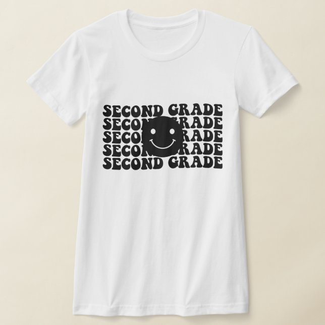 Zurück zur Schule Zweite Klasse Lehrer T-Shirt (Ablage )