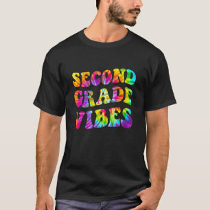 Zurück zur Schule Zweite Klasse Vibes Erster Tag L T-Shirt
