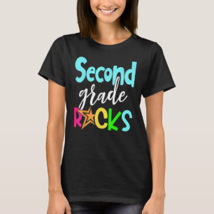 Zurück zur Schule Zweite Stufe Rocks Jungs Mädchen T-Shirt