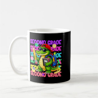 Zurück zur Schule Zweitklässler Alligator-Rucksack Kaffeetasse