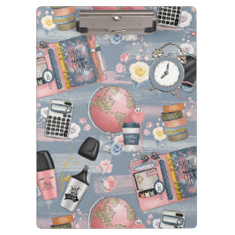 Zurück-zur-Schule-Zwischenablage für Mädchen Klemmbrett