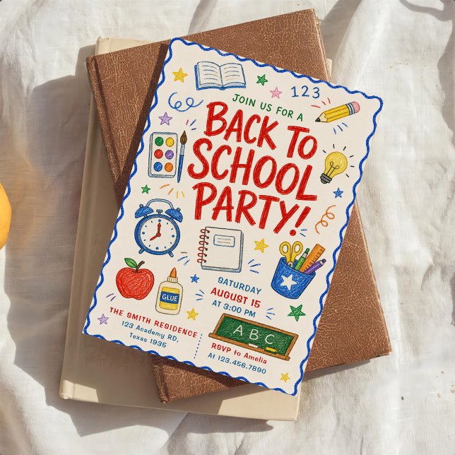 Zurück zur Schulparty Einladung (Von Creator hochgeladen)