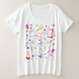 Zurück zur Schulstruktur Große Größe T-Shirt