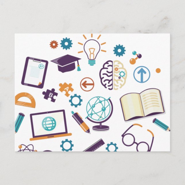 Zurück zur Schulversorgung Postkarte (Vorderseite)