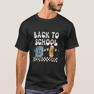 Zurück zur Tanz-Schulbuch- und Bleistift-Studentin T-Shirt