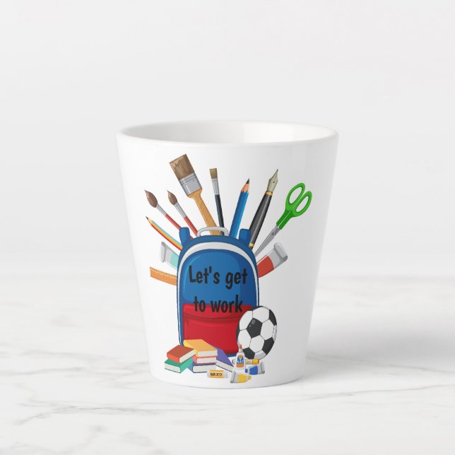 Zurück zur Tasse der Schule (Vorderseite)