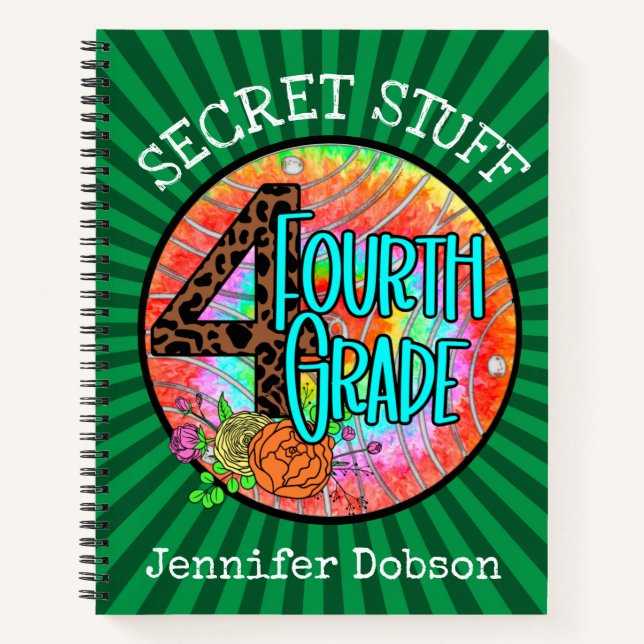 Zurück zur vierten Schulstufe Notizbuch (Vorderseite)