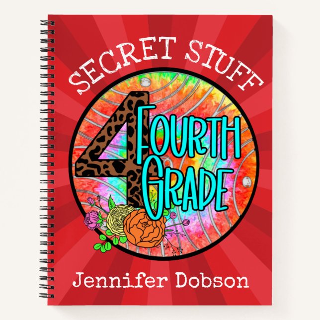 Zurück zur vierten Schulstufe Notizbuch (Vorderseite)