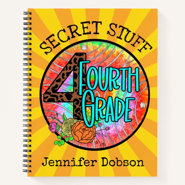 Zurück zur vierten Schulstufe Notizbuch (Vorderseite)