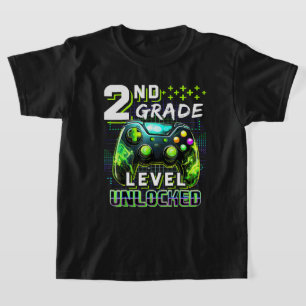 Zurück zur zweiten Klasse der Jungs - Gamer-Level T-Shirt