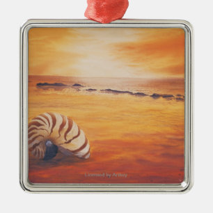 Zurückbleiben Silbernes Ornament