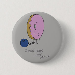 Zurückgehaltener Krapfen Button