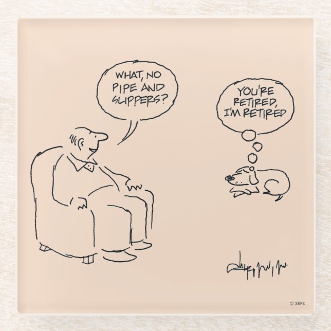 Zurückgezogen Glasuntersetzer (Vorderseite)