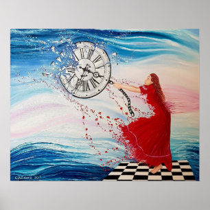 Zurückhalten der Zeit   Archivierungspapier Poster