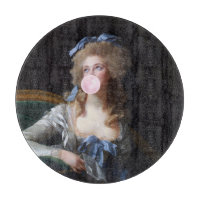 Zurückhaltend mit rosa Kaugummi