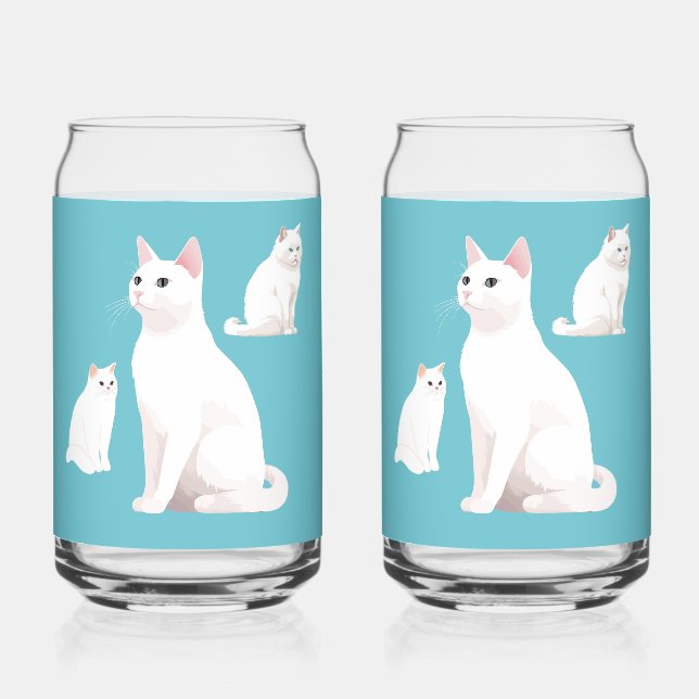 Zurückhaltende Katzen Dosenglas (Vorderseite)