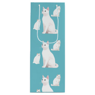 Zurückhaltende Katzen Geschenktüte Für Weinflaschen