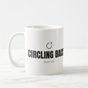 Zurückkommen (hieß nie weggehen) Lustiger Bürobech Kaffeetasse
