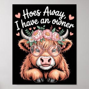 Zurücktreten Ich Habe Einen Besitzer Kawaii Kuh Lu Poster
