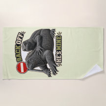 Zurücktreten Sie, sie gehört mir Iguana-Paar