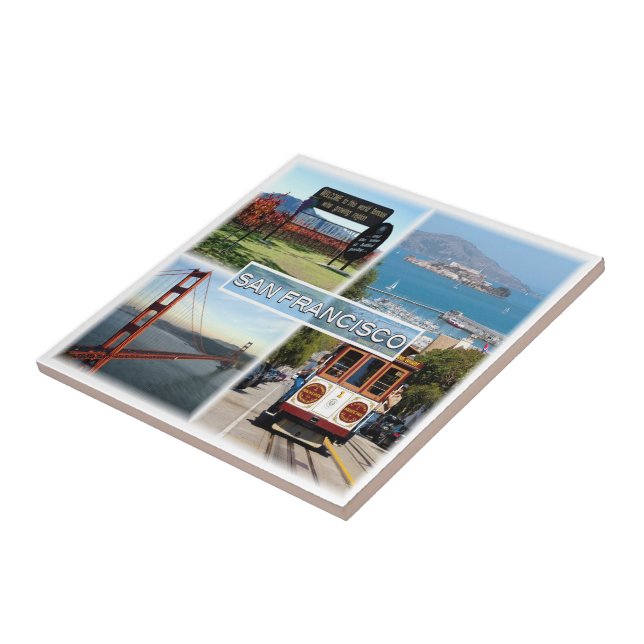 zUS0028 SAN FRANCISCO, Mosaic, California, Fliese (Seite)