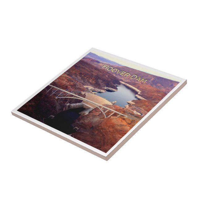 zUS016 HOOVER DAM, Colorado, Lake Meid, Fliese (Seite)