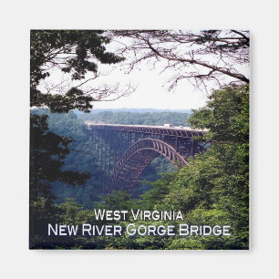 zUS018 NEW RIVER GORGE BRIDGE, Virginia, Kühlschra Magnet
