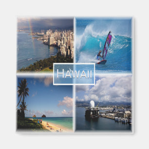 zUS021 HAWAII, Mosaik, Honolulu, Amerika, Kühlschr Magnet