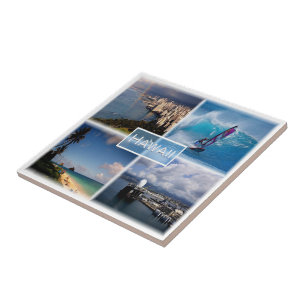 zUS021 HAWAII, Mosaik, Honolulu, Fliese