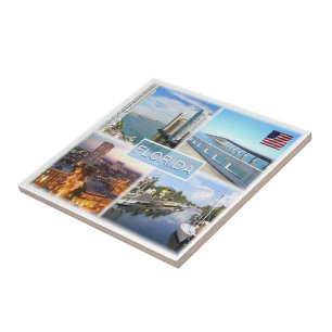 zUS025 FLORIDA, Mosaik, Amerika Fliese