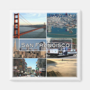 zUS033 SAN FRANCISCO, Mosaik, Kalifornien, Kühlsch Magnet