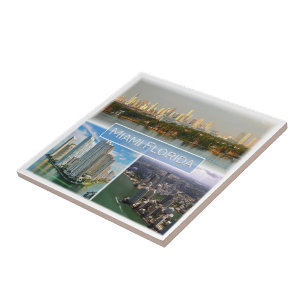 zUS038 MIAMI, FLORIDA, Mosaik, Amerika, Fliese